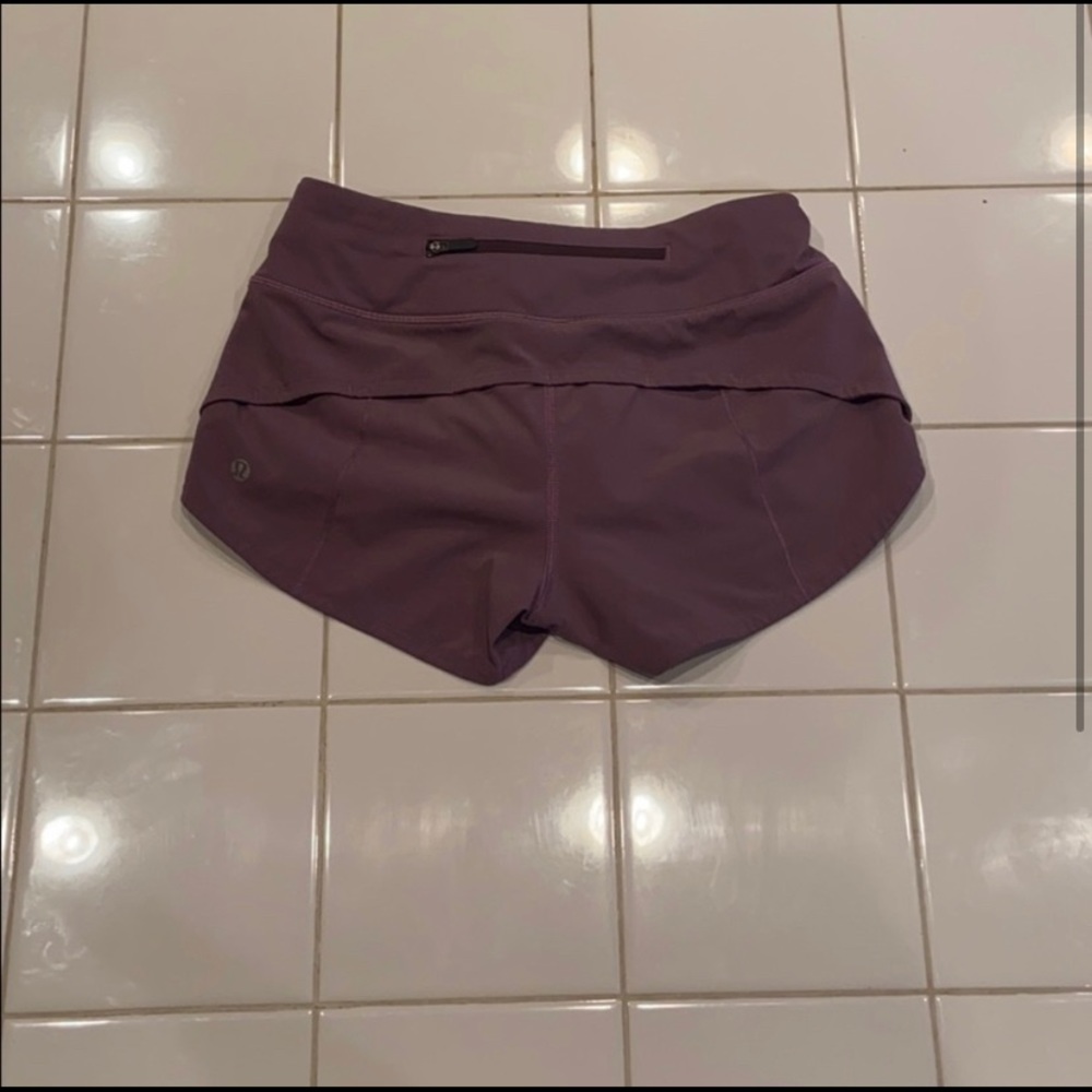 RARE purple lululemon speed up shorts !